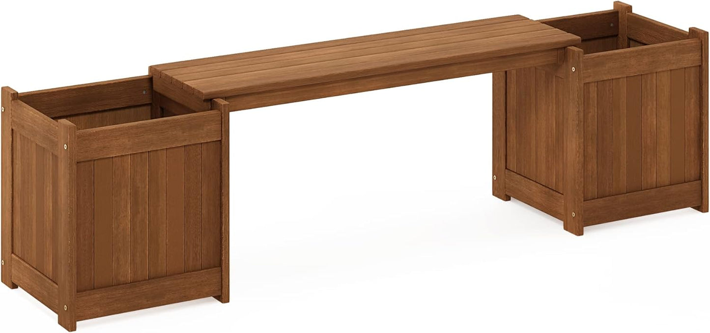 BloomSeat Garden Bench with Planters