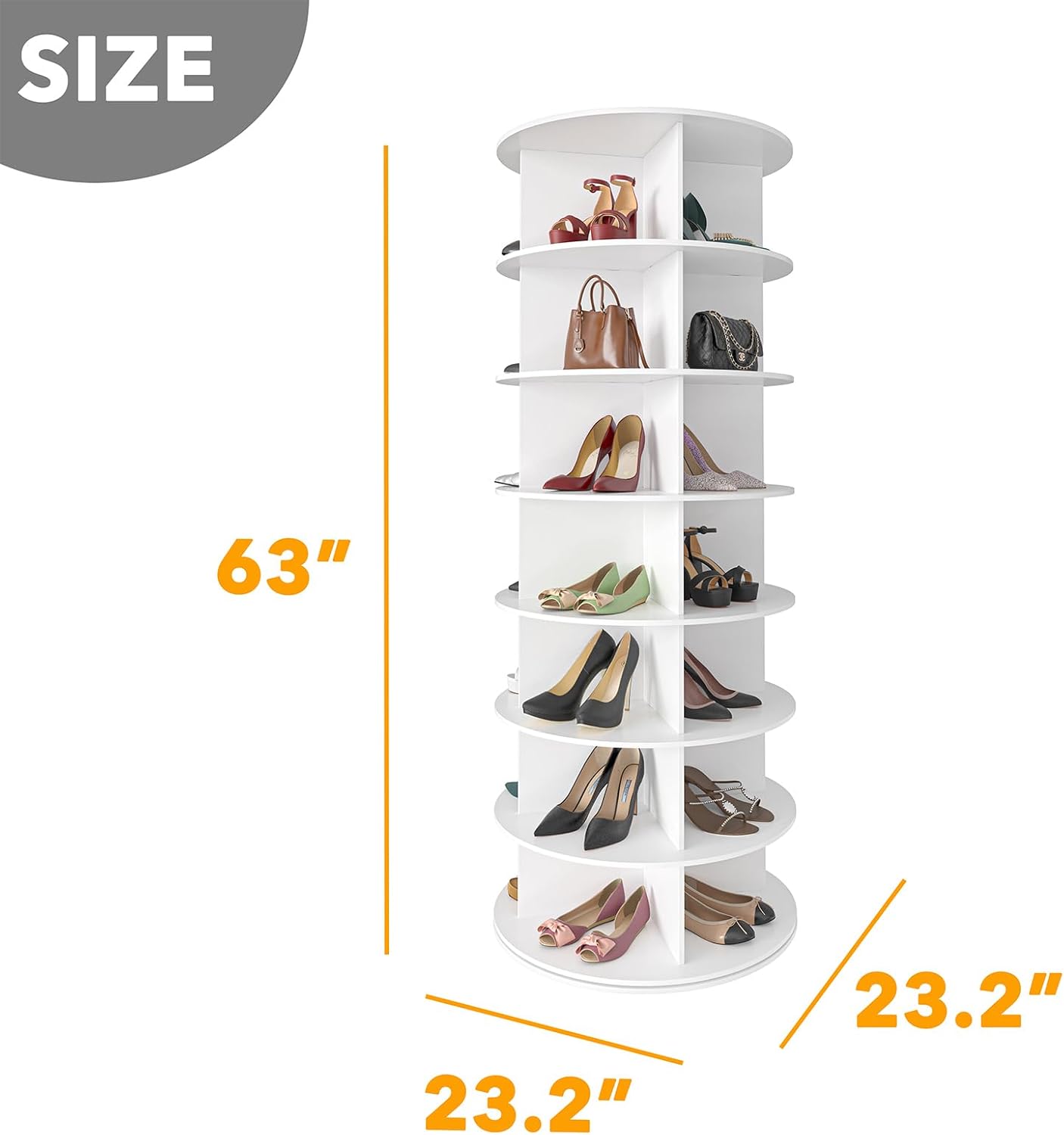 SpinSort Shoes & Bags Tower