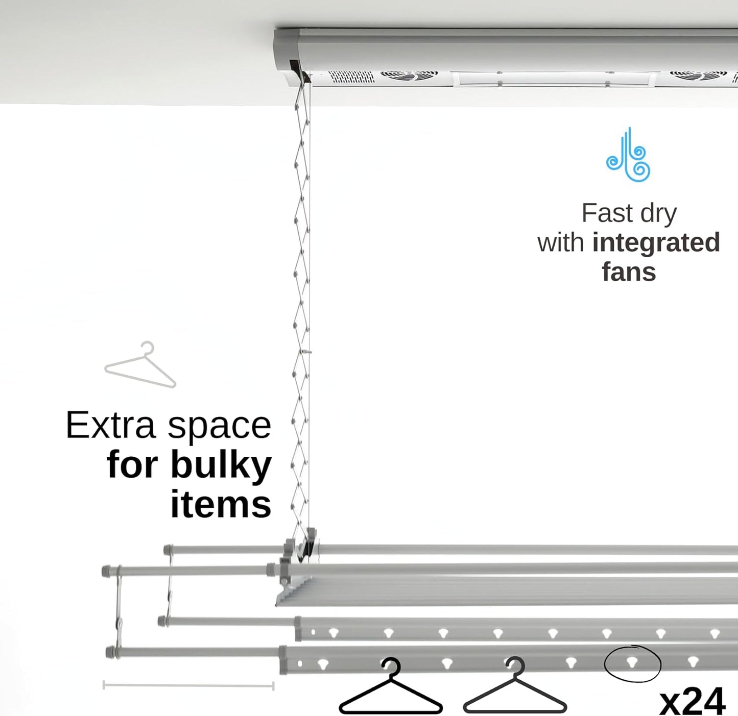 SkyRack Electric Drying Rack