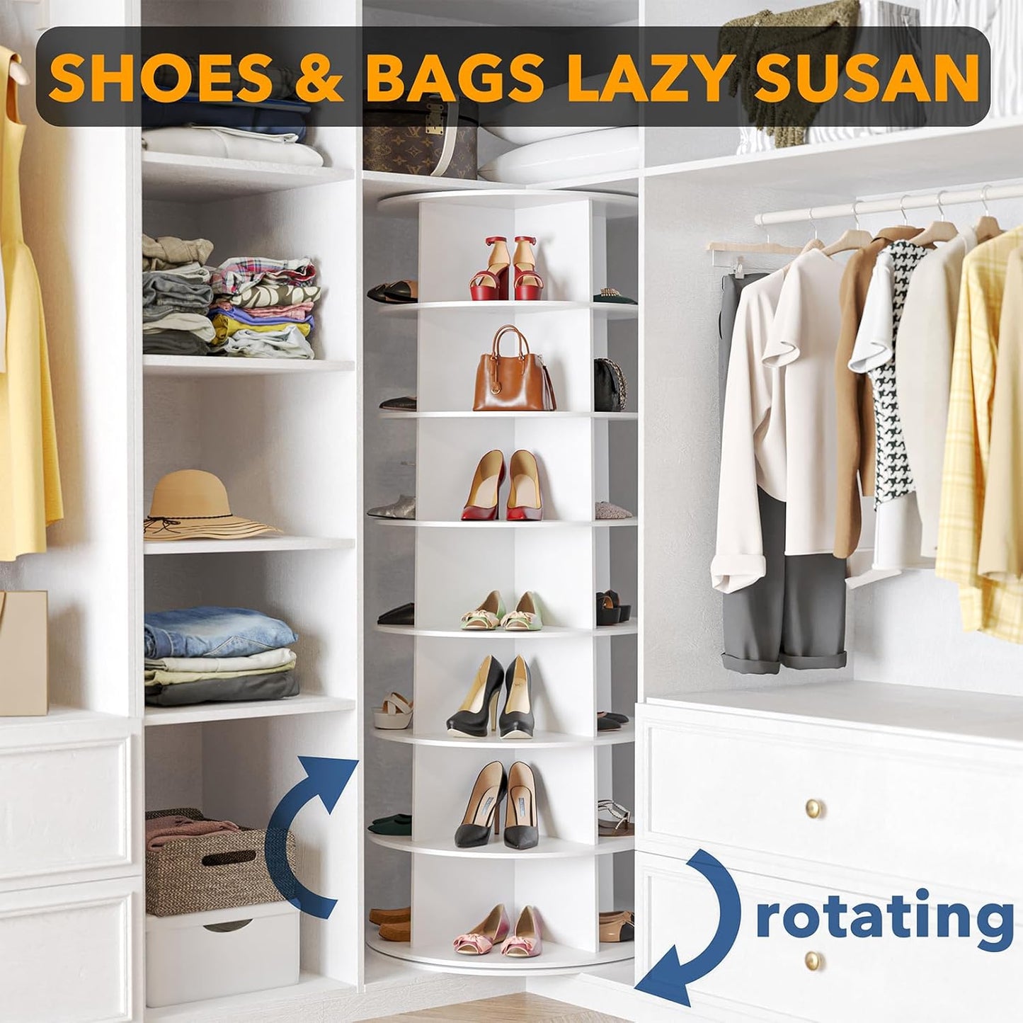 SpinSort Shoes & Bags Tower