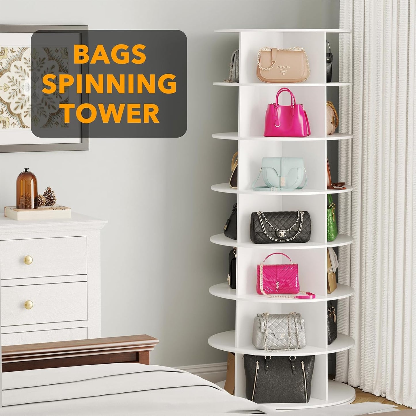 SpinSort Shoes & Bags Tower