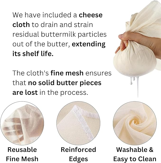 ChurnCraft Hand Crank Butter Maker Kit