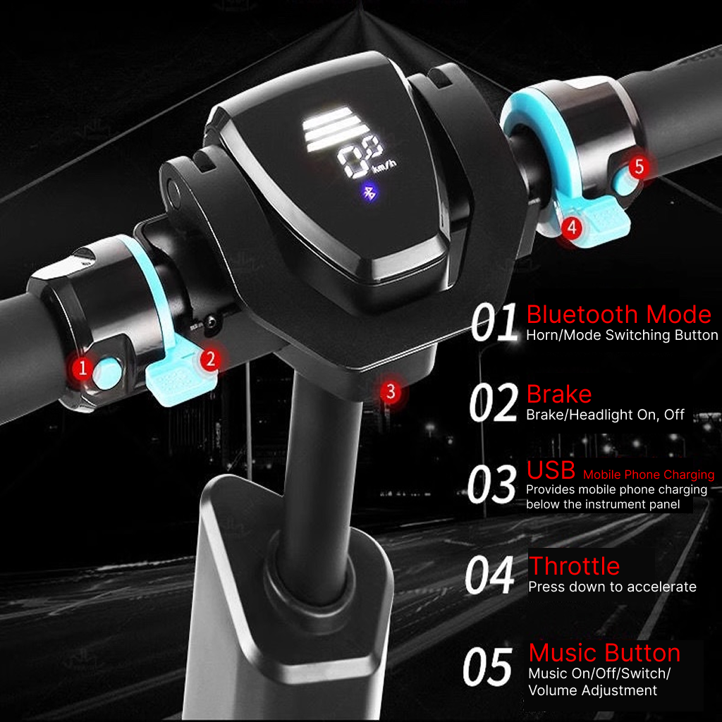 CityFlex - 2 Modes Electric Scooter-Bike Hybrid