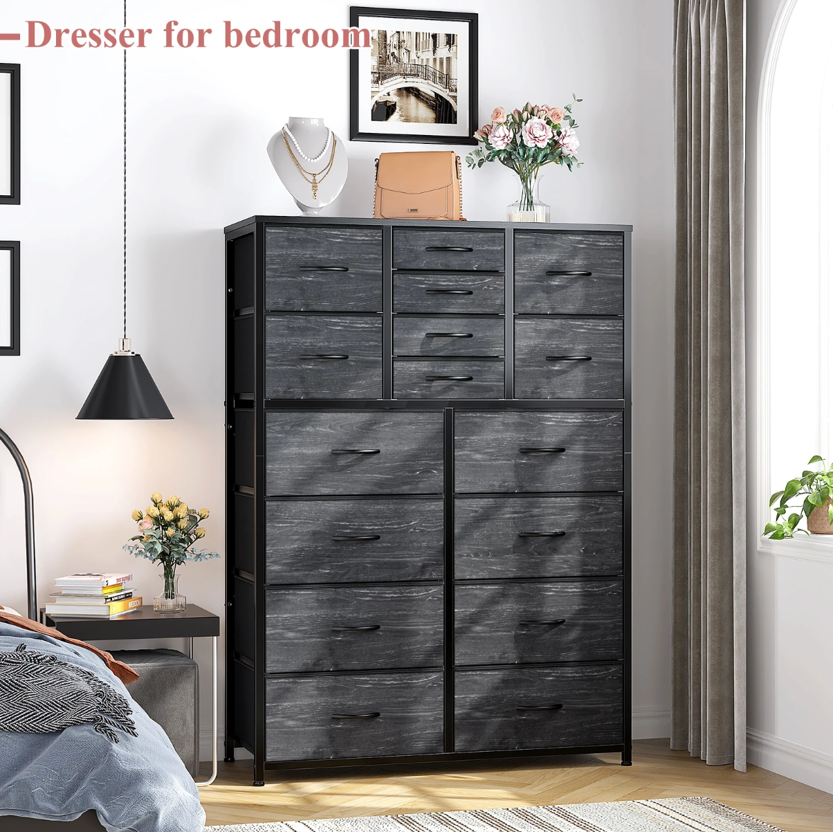 DresserMax 16-Drawer Storage