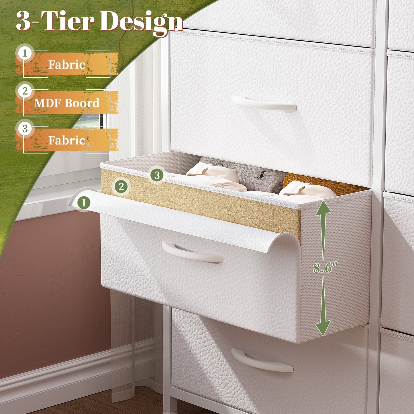 DresserMax 16-Drawer Storage