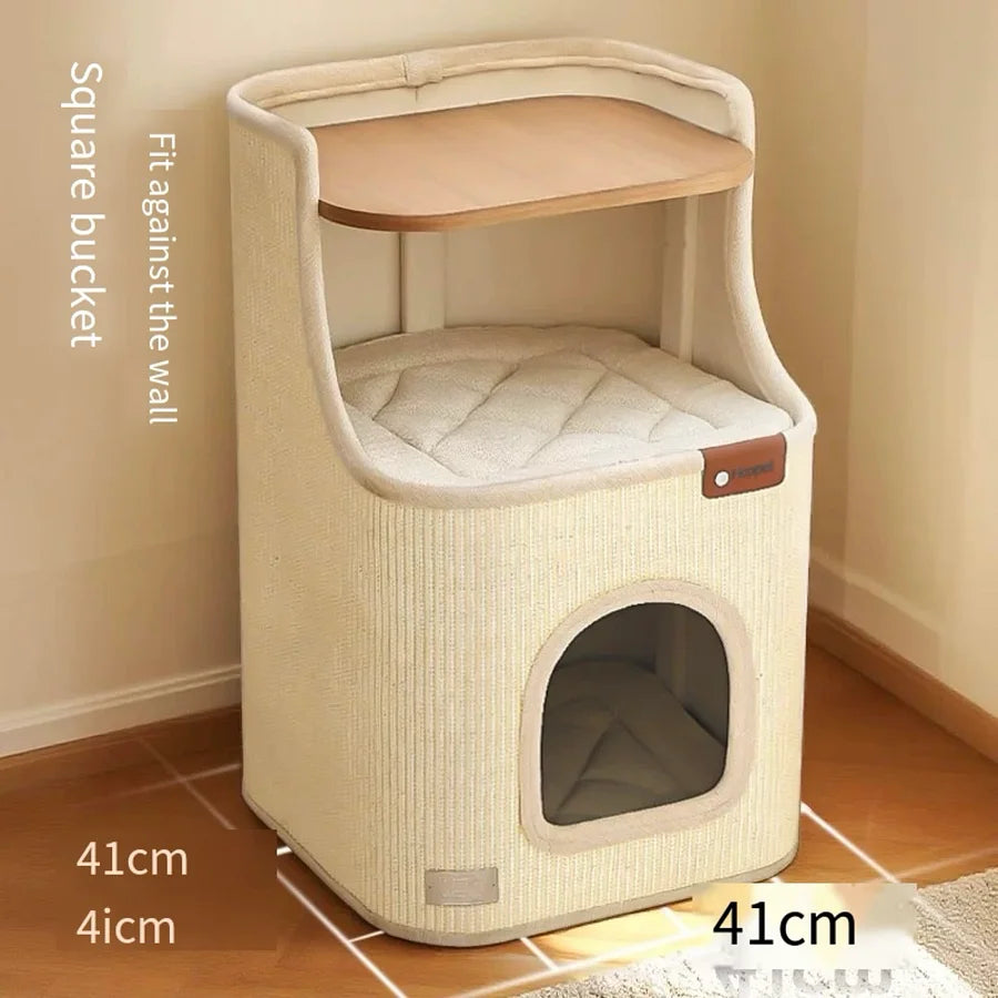 ScratchNest 2-in-1 Cat Lounger & Scratching Furniture