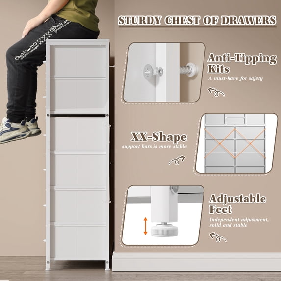 DresserMax 16-Drawer Storage