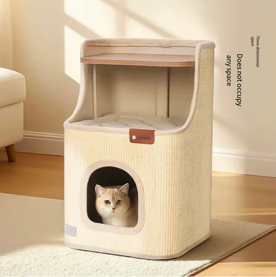 ScratchNest 2-in-1 Cat Lounger & Scratching Furniture