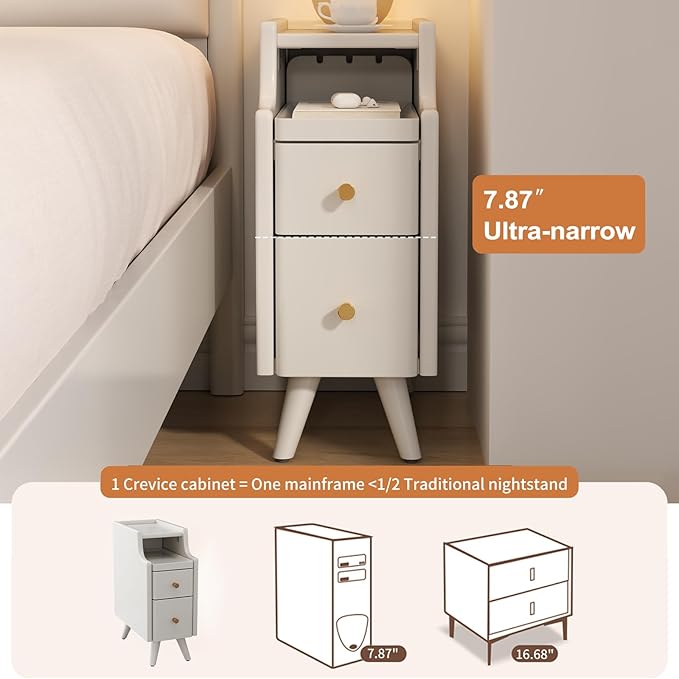 SlimSpace Bedside Table