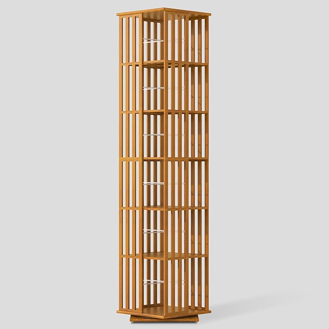 SpinVault 360 Rotating Bookshelf Tower