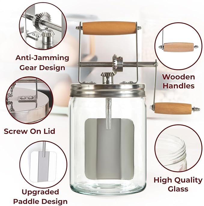 ChurnCraft Hand Crank Butter Maker Kit