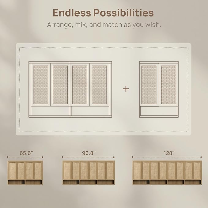 RattanHide Entryway Shoe Cabinet