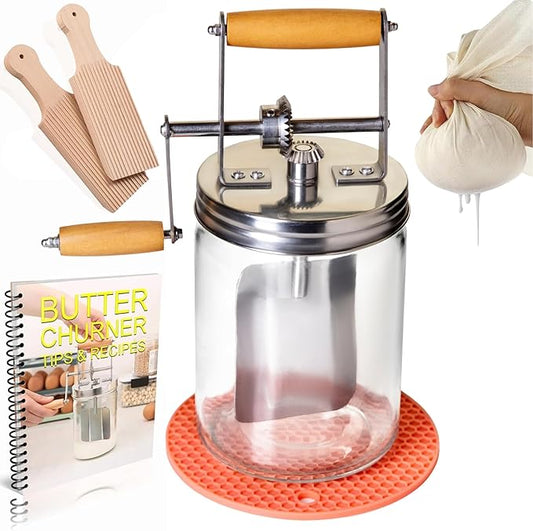 ChurnCraft Hand Crank Butter Maker Kit