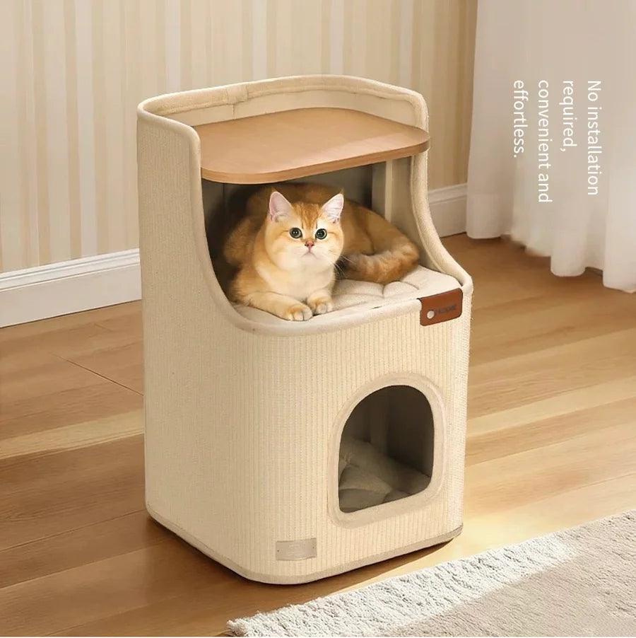 ScratchNest 2-in-1 Cat Lounger & Scratching Furniture