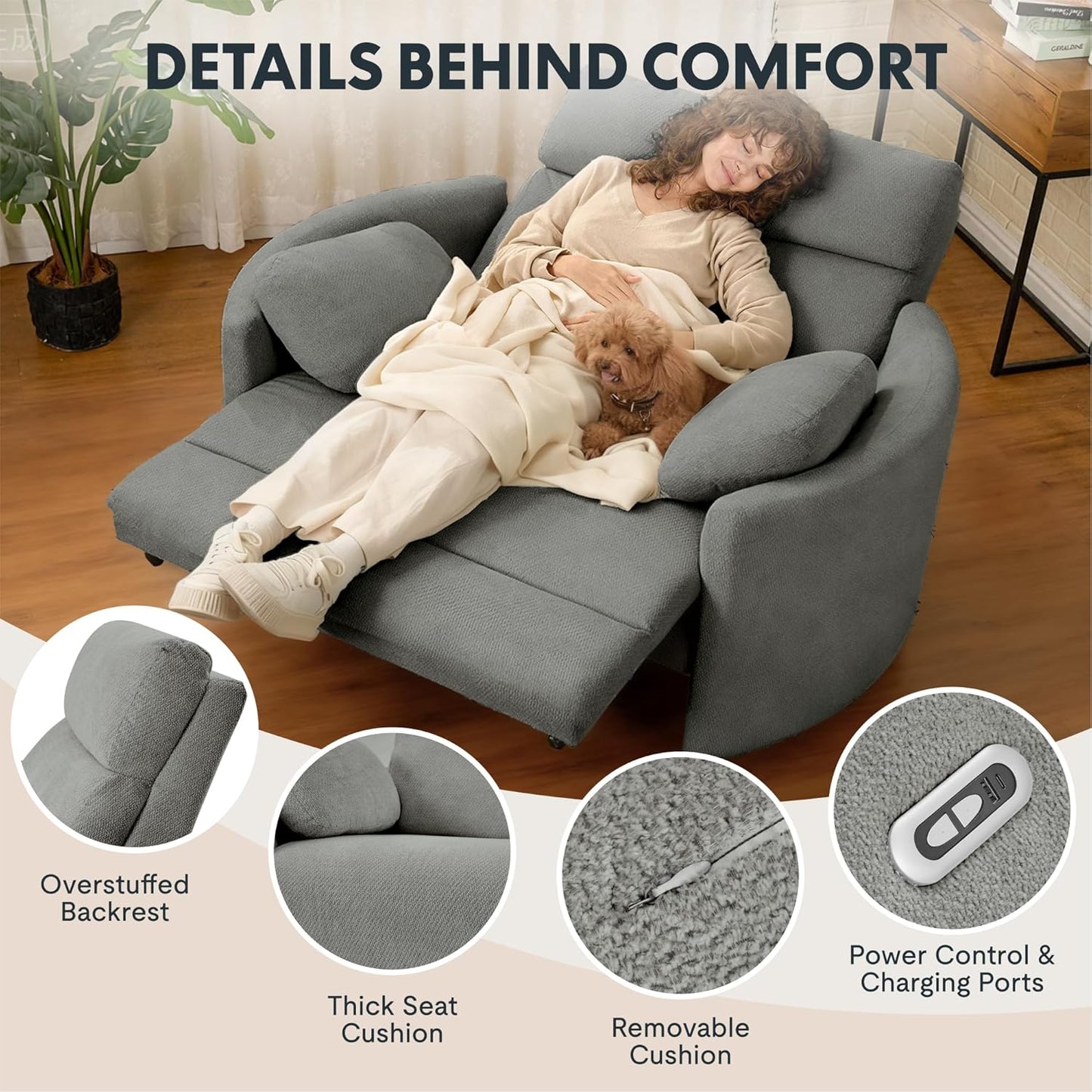 CloudRelax Oversized Recliner Chair