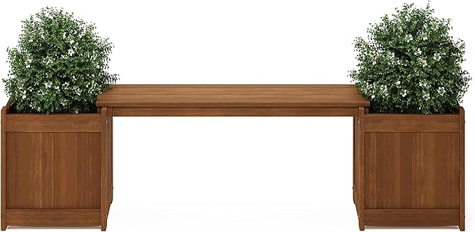 BloomSeat Garden Bench with Planters