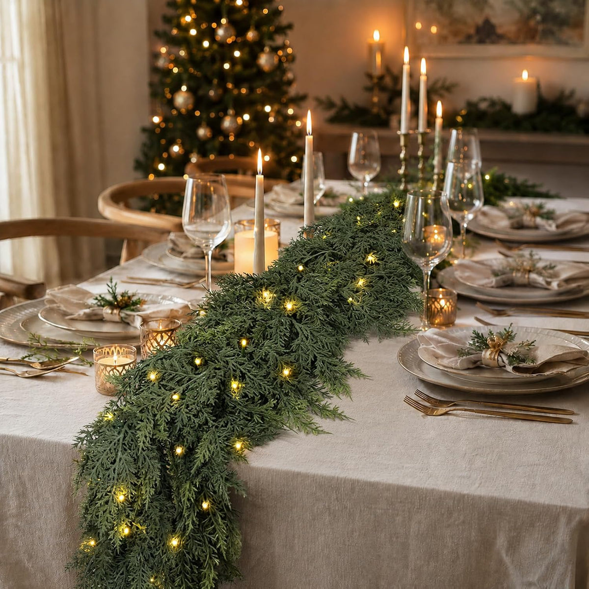 EverGlow Pre-lit Garland Set