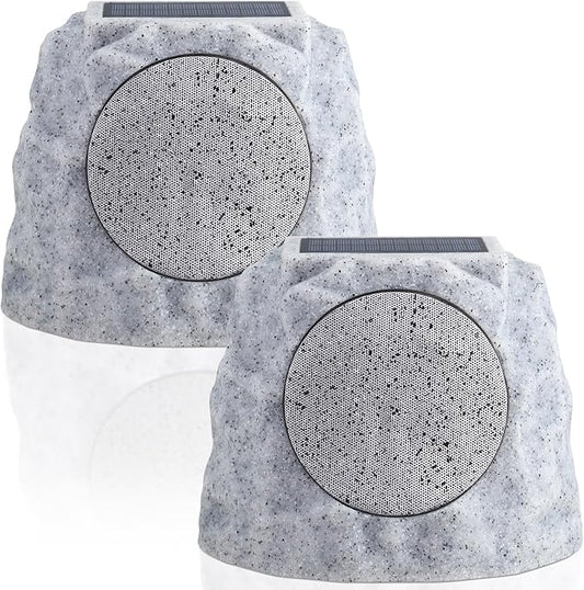 StoneSound Solar Outdoor Speaker Set (2-Pack)