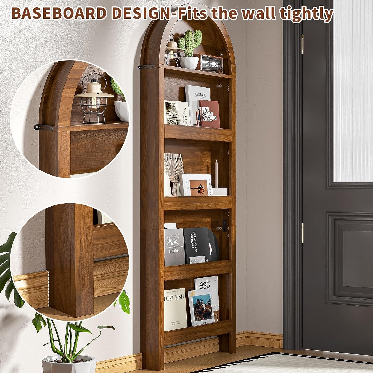 SlimArc 5-Tier Bookshelf