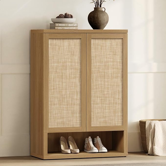 RattanHide Entryway Shoe Cabinet