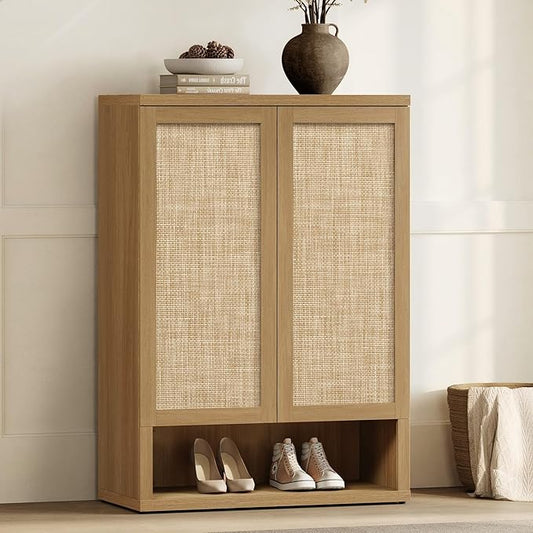 RattanHide Entryway Shoe Cabinet