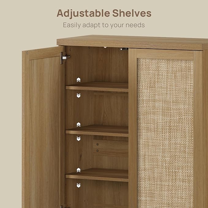 RattanHide Entryway Shoe Cabinet