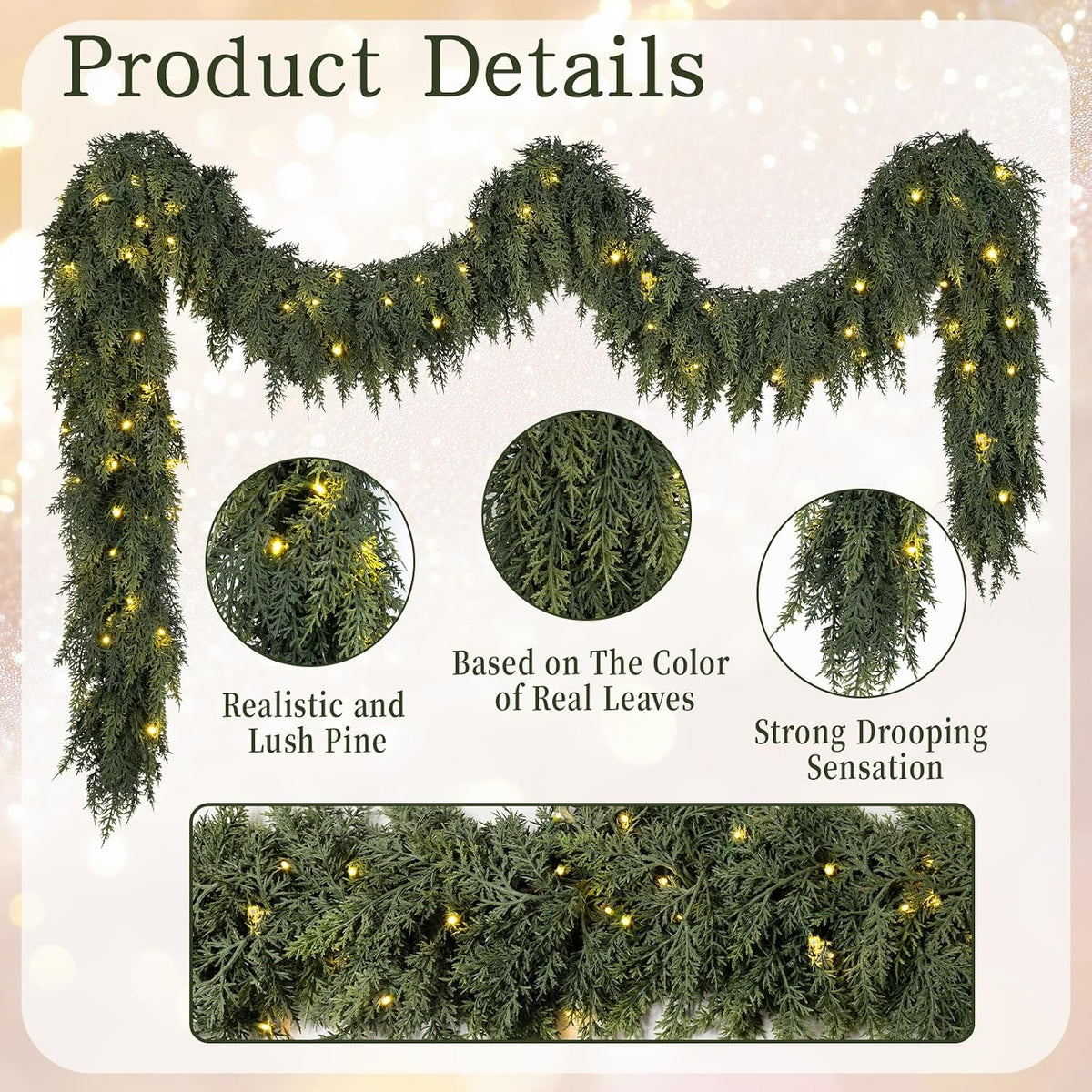 EverGlow Pre-lit Garland Set