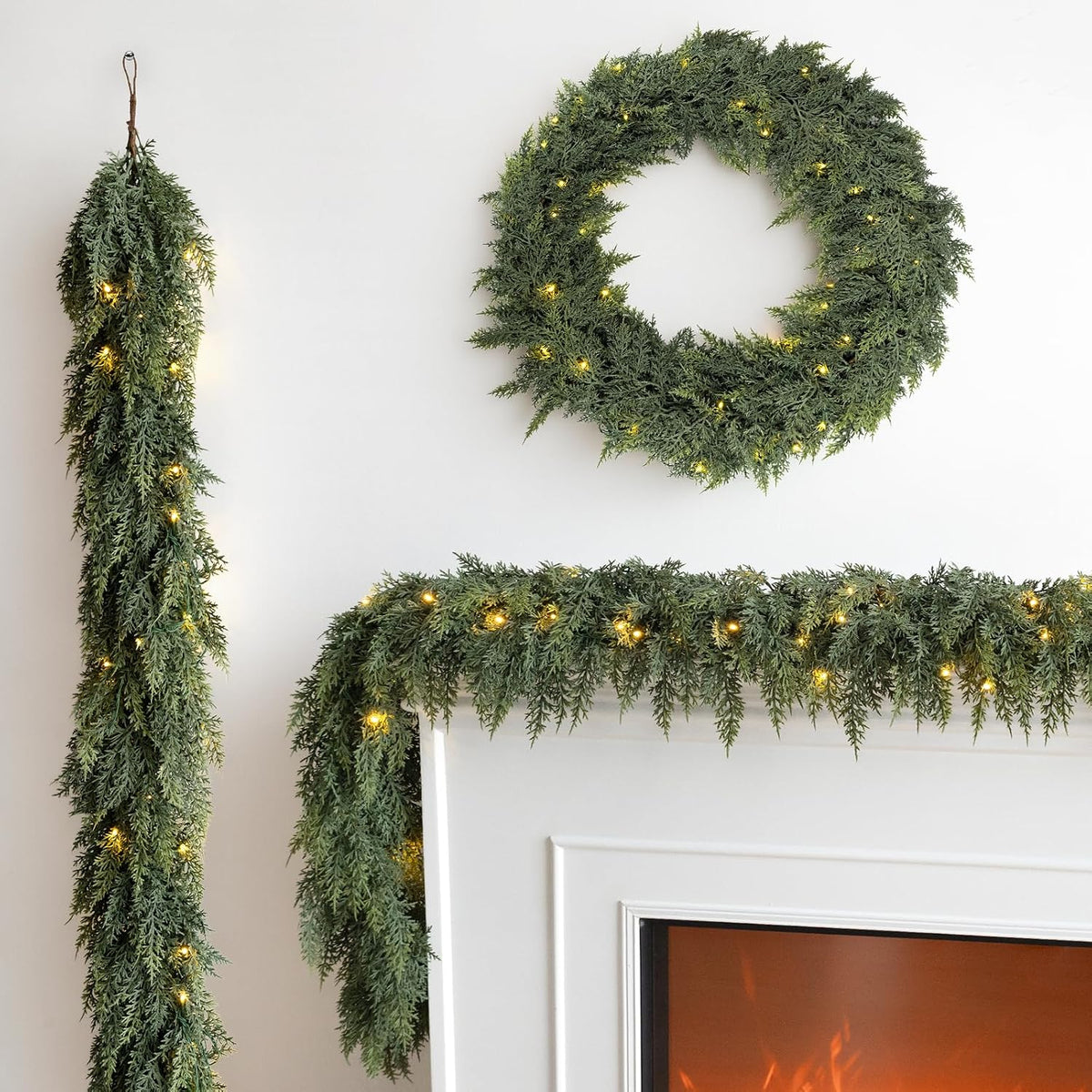 EverGlow Pre-lit Garland Set