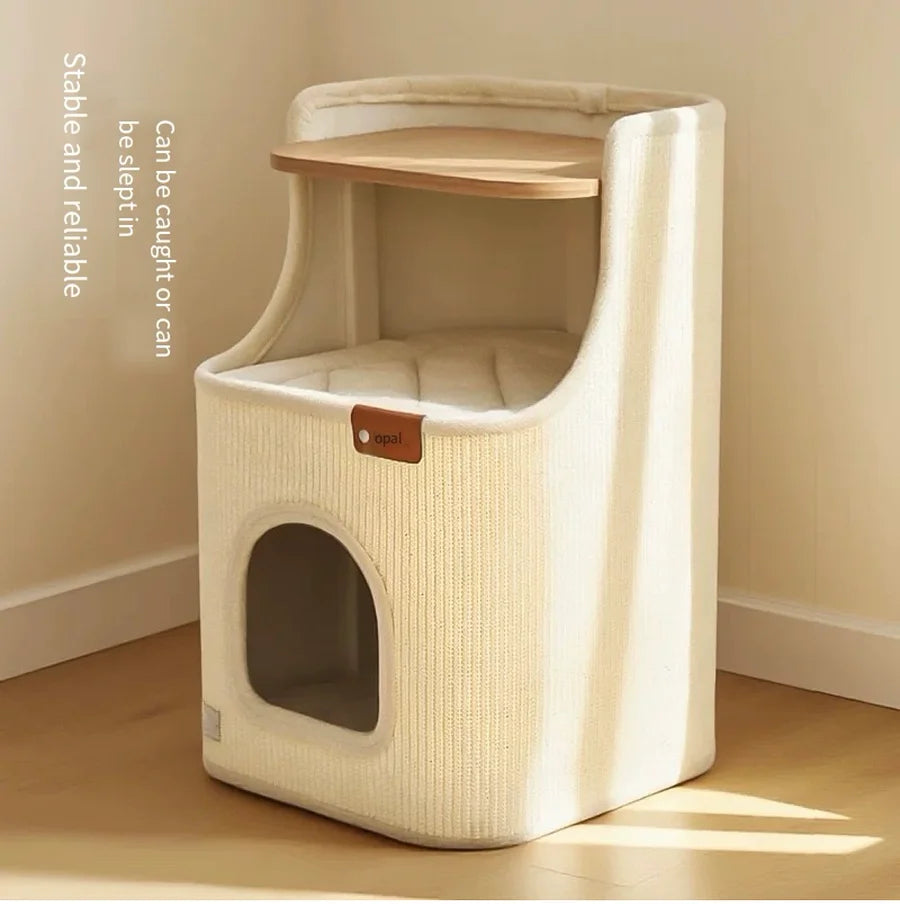 ScratchNest 2-in-1 Cat Lounger & Scratching Furniture