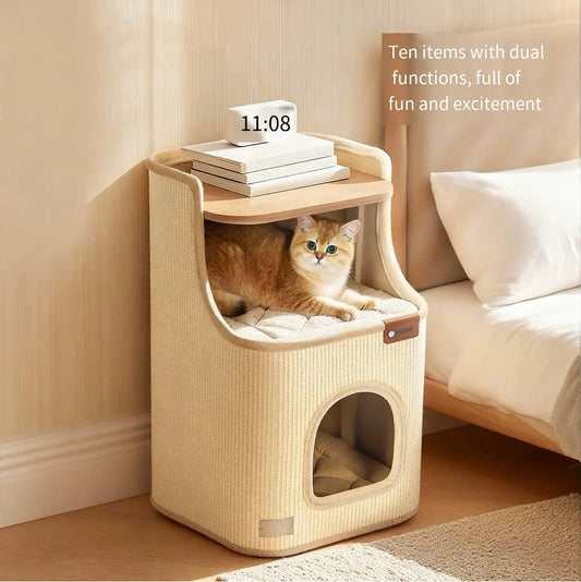 ScratchNest 2-in-1 Cat Lounger & Scratching Furniture