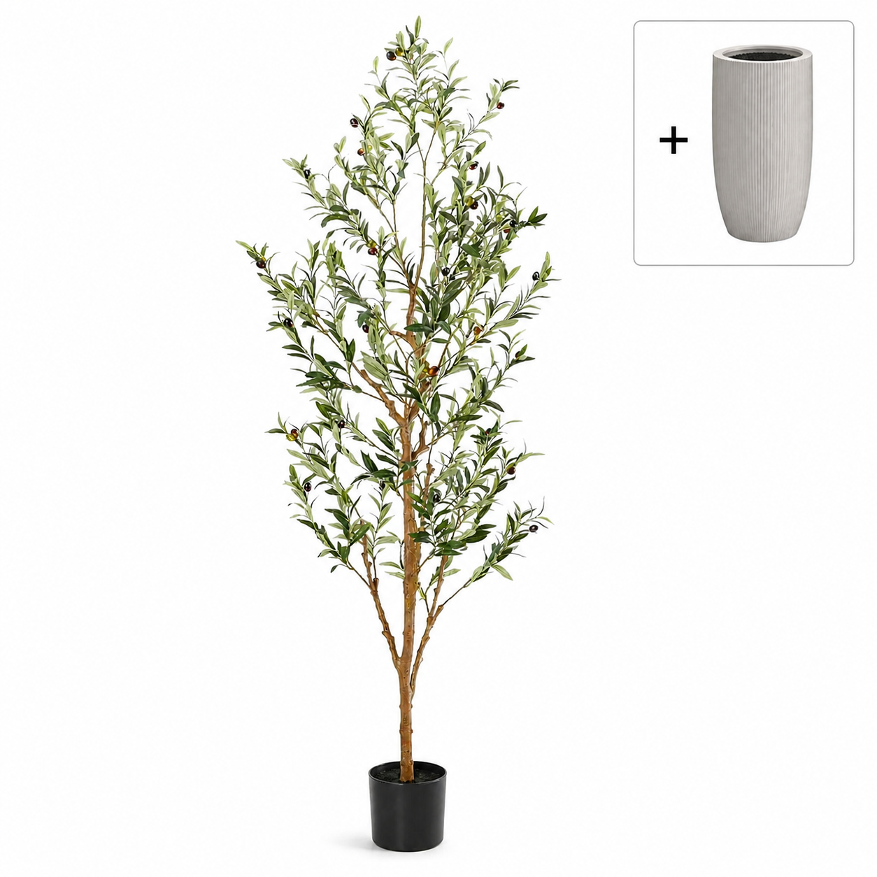 OliveGlow 7FT Faux Olive Tree