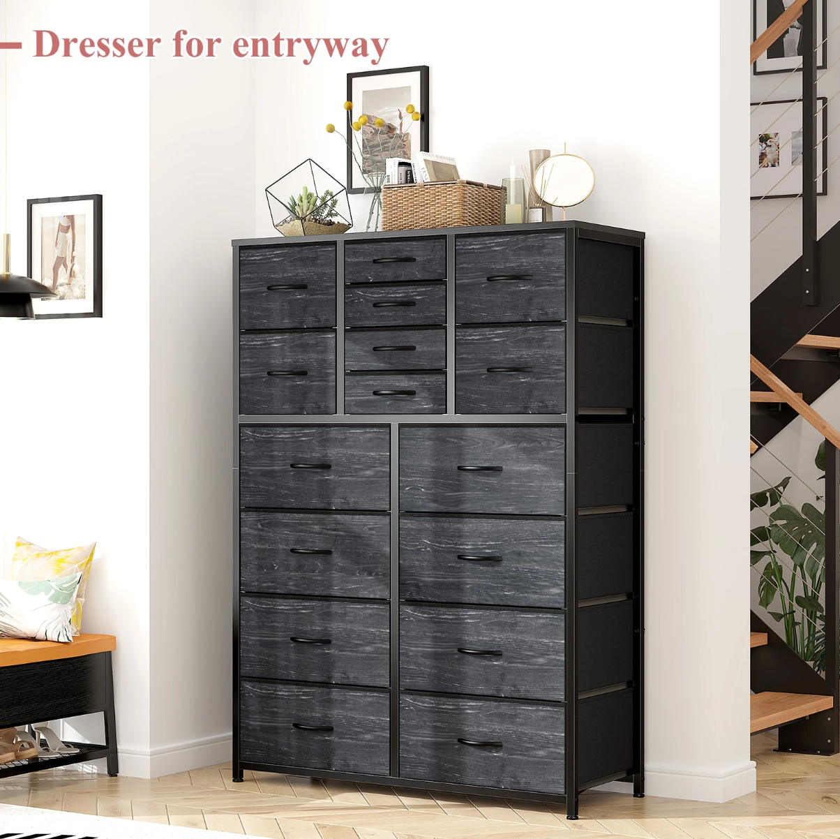 DresserMax 16-Drawer Storage