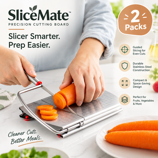 SliceMate Precision Cutting Board - 2 Packs